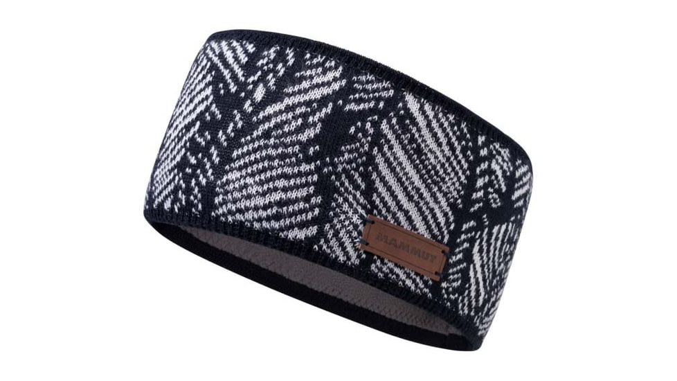 Mammut Snow Headband, Marine/White, One Size, 1191-00450-5899-1