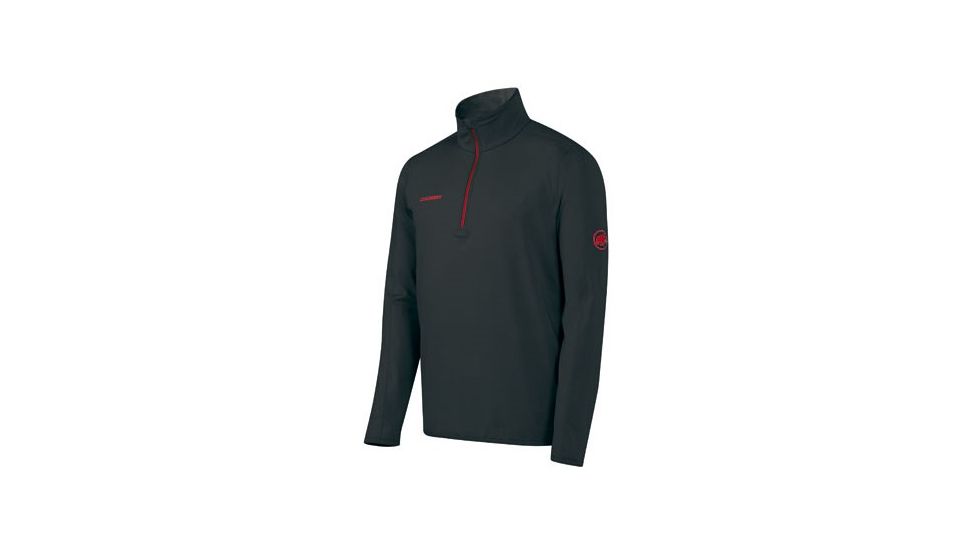 Mammut Snow Zip Longsleeve - Men's-Black-XX-Large