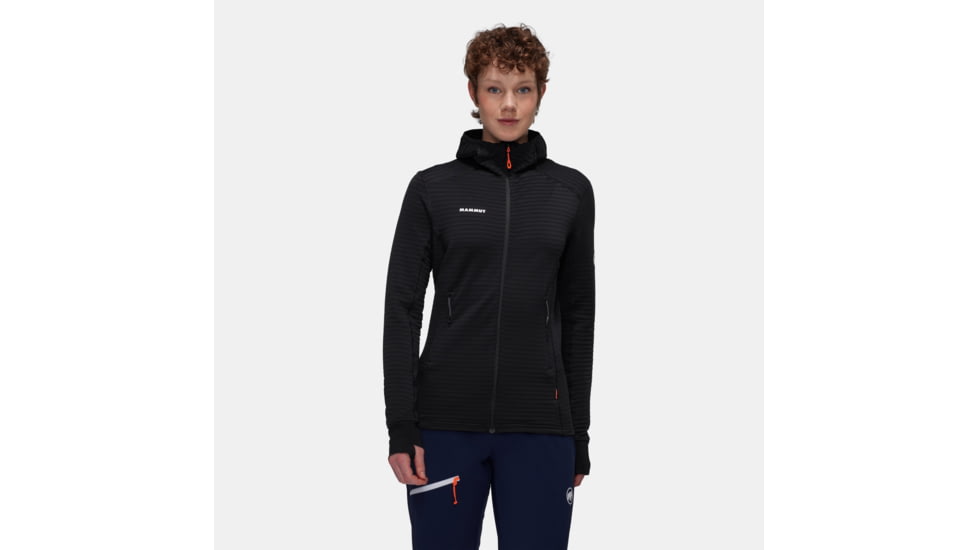 Mammut Taiss Light ML Hooded Jacket - Womens, Black, Small, 1014-04540-0001-113