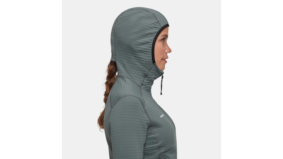Mammut Taiss Light ML Hooded Jacket - Womens, Strata/Black, Large, 1014-04540-00791-115