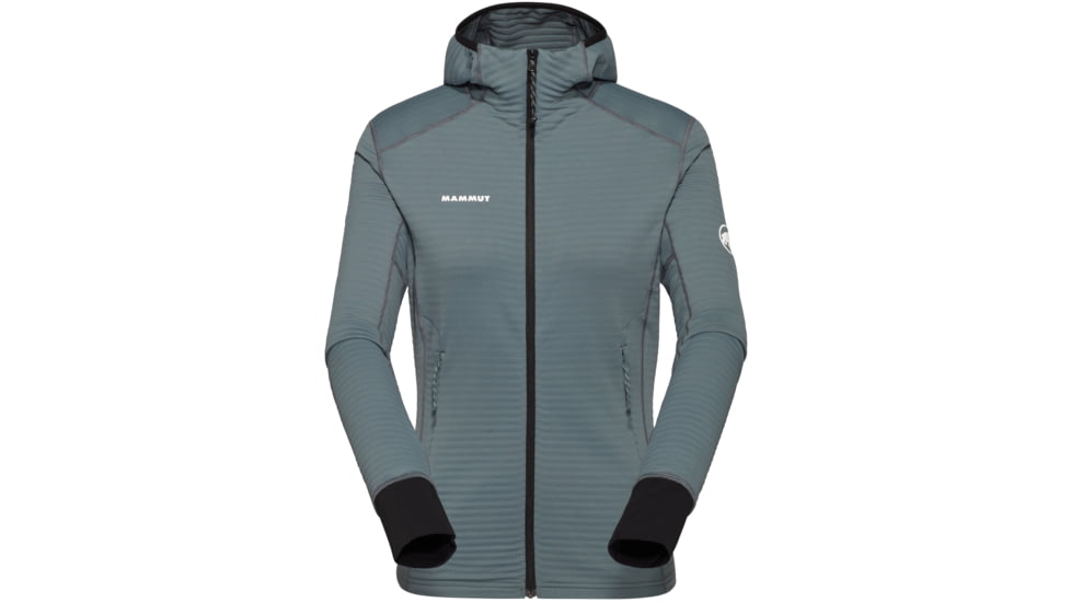 Mammut Taiss Light ML Hooded Jacket - Womens, Strata/Black, Large, 1014-04540-00791-115