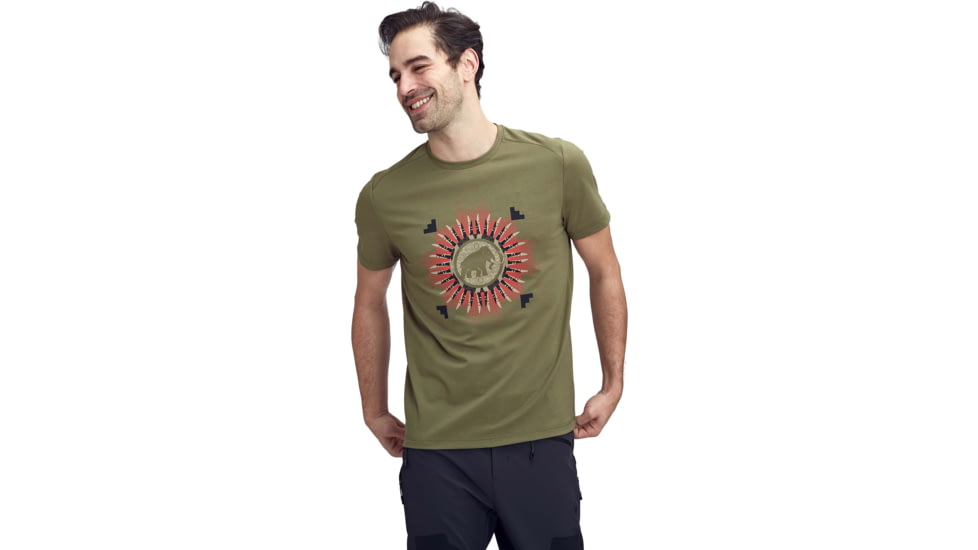 Mammut Trovat T-Shirt - Men's, 2XL, Olive Prt1, 1017-09863-40079-117