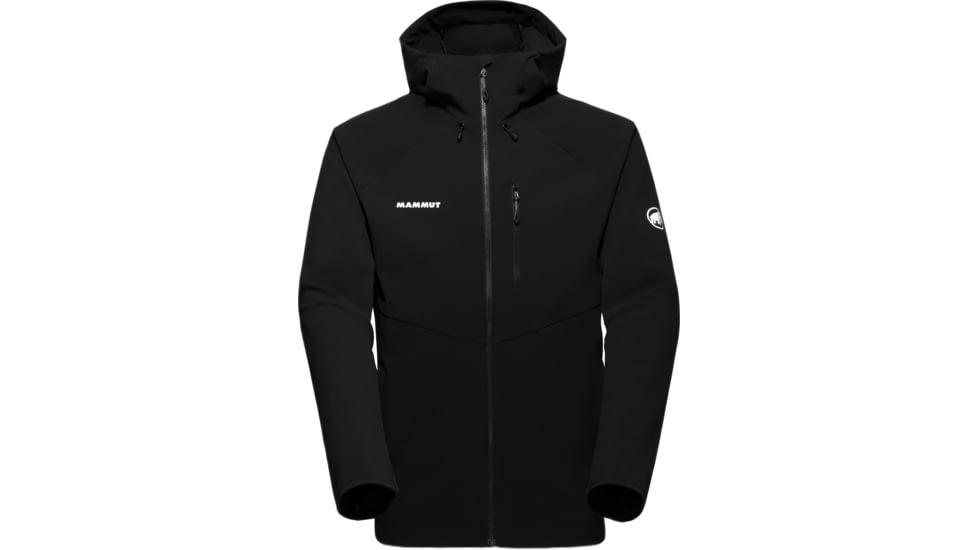 Mammut Ultimate Comfort SO Hooded Jacket - Mens, Black, Large, 1011-02640-0001-115