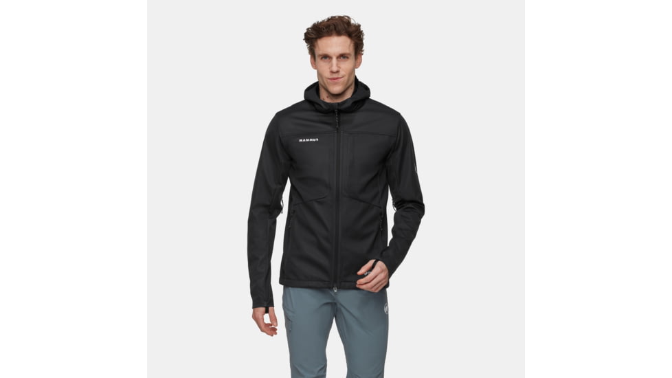 Mammut Ultimate VII SO Hooded Jacket - Mens, Silver Sage/Black, Extra Large, 1011-02670-1288-116