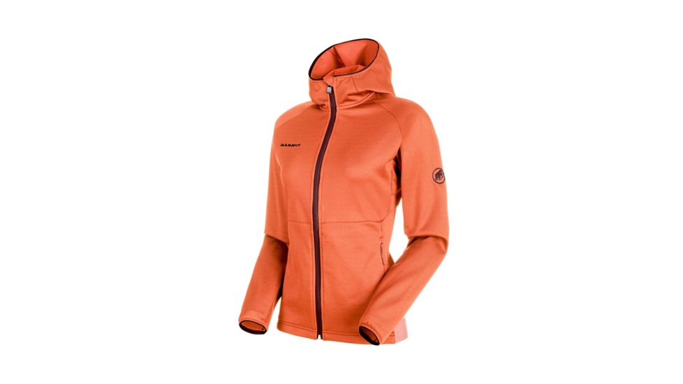 Mammut Womens Get Away ML Hooded Jacket, Barberry Melange, XS, 1010-23230-3413-112