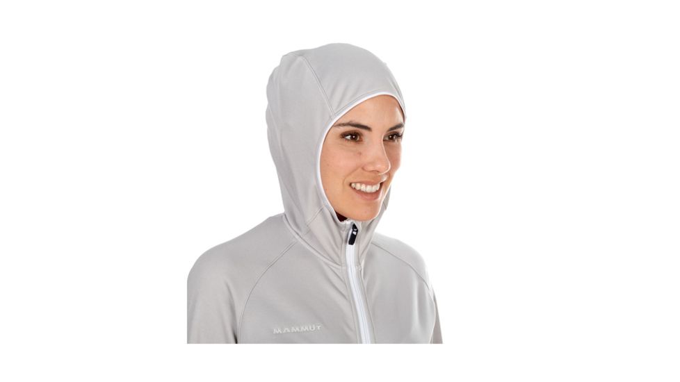 Mammut Womens Get Away ML Hooded Jacket, Marble Melange, XL, 1010-23230-00106-116