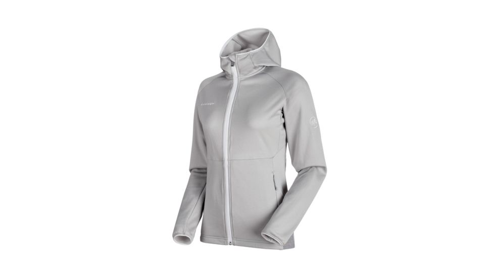 Mammut Womens Get Away ML Hooded Jacket, Marble Melange, XL, 1010-23230-00106-116