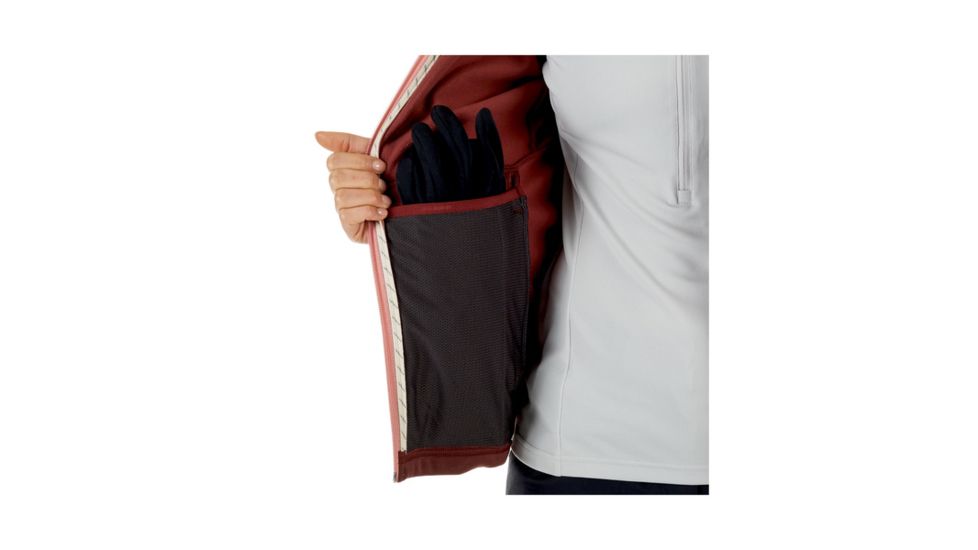 Mammut Womens Get Away ML Hooded Jacket, Merlot Melange, L, 1010-23230-6237-115