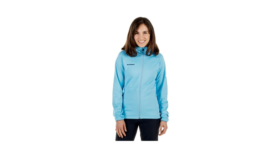 Mammut Womens Get Away ML Hooded Jacket, Whisper Melange, XS, 1010-23230-50038-112