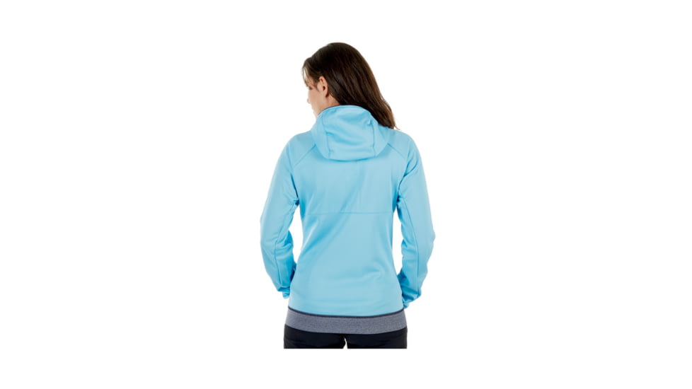 Mammut Womens Get Away ML Hooded Jacket, Whisper Melange, XS, 1010-23230-50038-112
