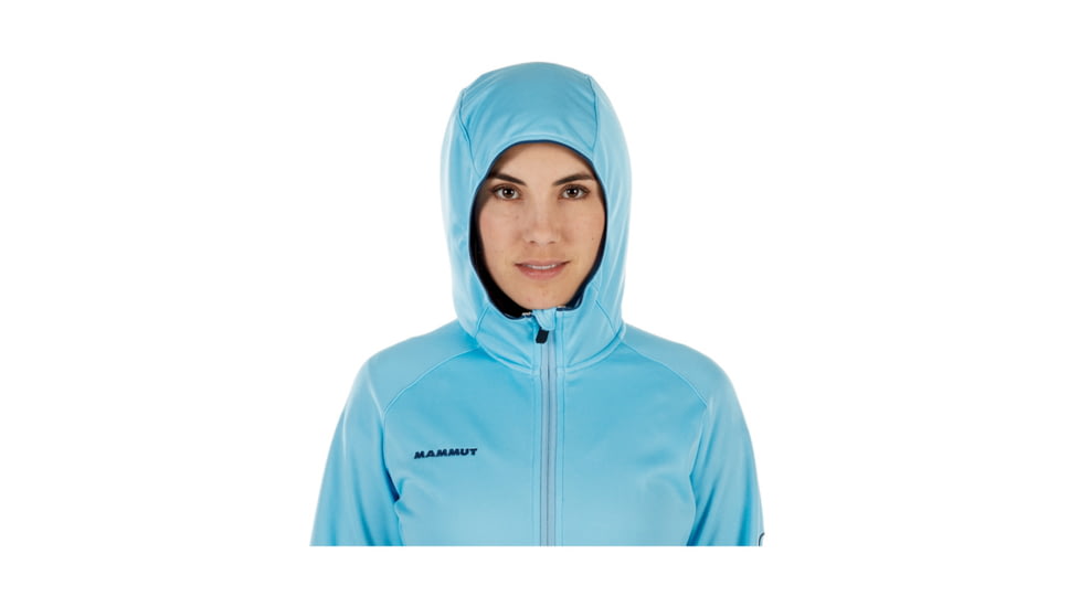 Mammut Womens Get Away ML Hooded Jacket, Whisper Melange, XS, 1010-23230-50038-112