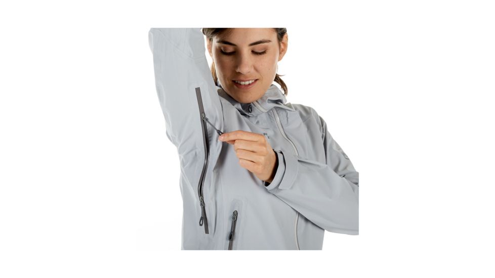 Mammut Masao Hardshell Hooded Jacket - Women's, Small, Marble, 1010-26000-00103-113