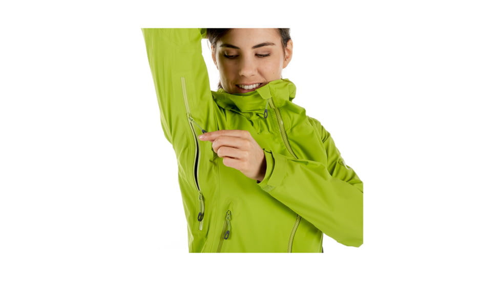 Mammut Masao Hardshell Hooded Jacket - Women's, Large, Sprout, 1010-26000-4571-115