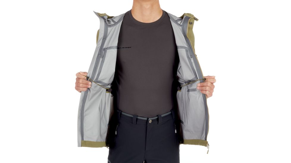 Mammut Zinal HS Hooded Jacket - Mens, Olive, Large, 1010-26960-4072-115
