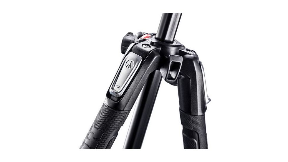 Manfrotto 3-Section 190 Aluminum Tripod w/500 Head, Black MVK500190X3