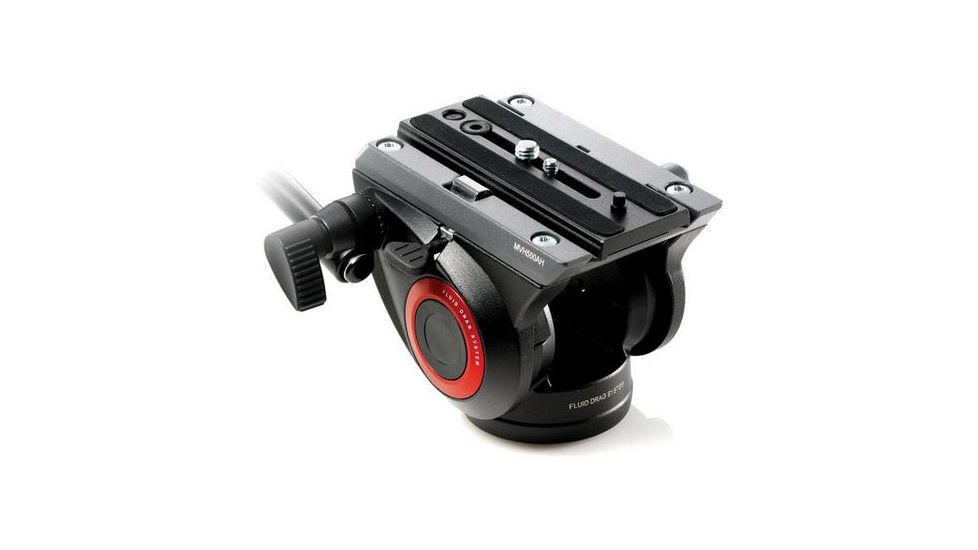 Manfrotto 3-Section 190 Aluminum Tripod w/500 Head, Black MVK500190X3