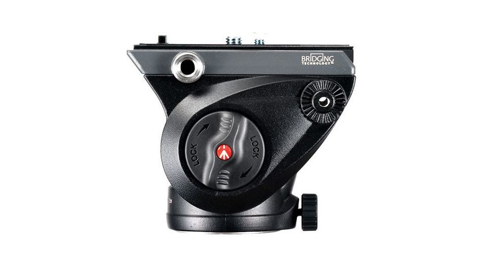 Manfrotto 3-Section 190 Aluminum Tripod w/500 Head, Black MVK500190X3