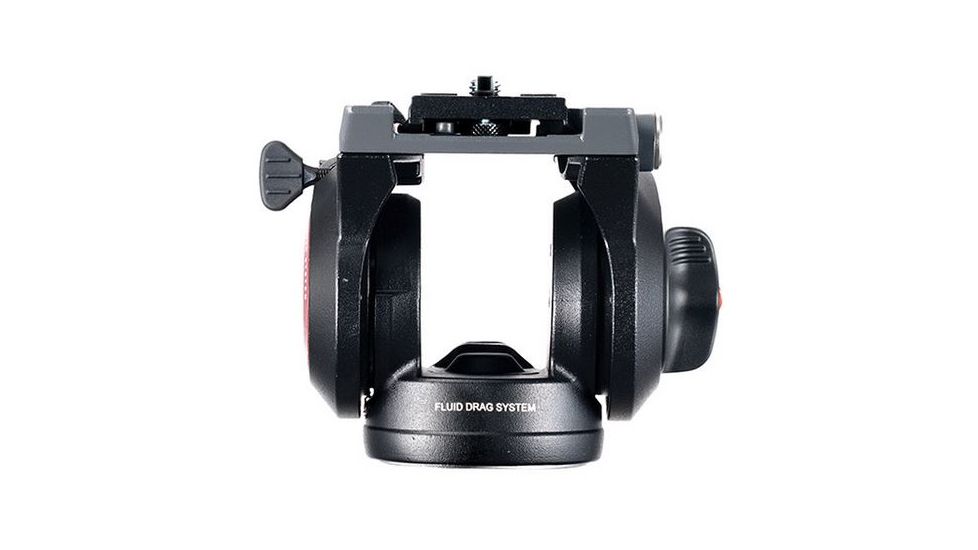 Manfrotto 3-Section 190 Aluminum Tripod w/500 Head, Black MVK500190X3