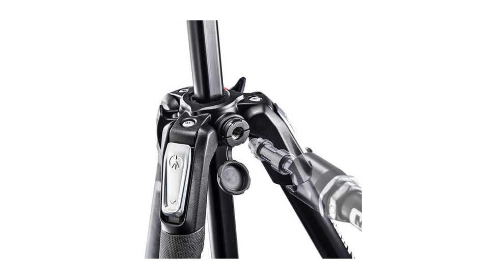 Manfrotto 3-Section 190 Aluminum Tripod w/500 Head, Black MVK500190X3