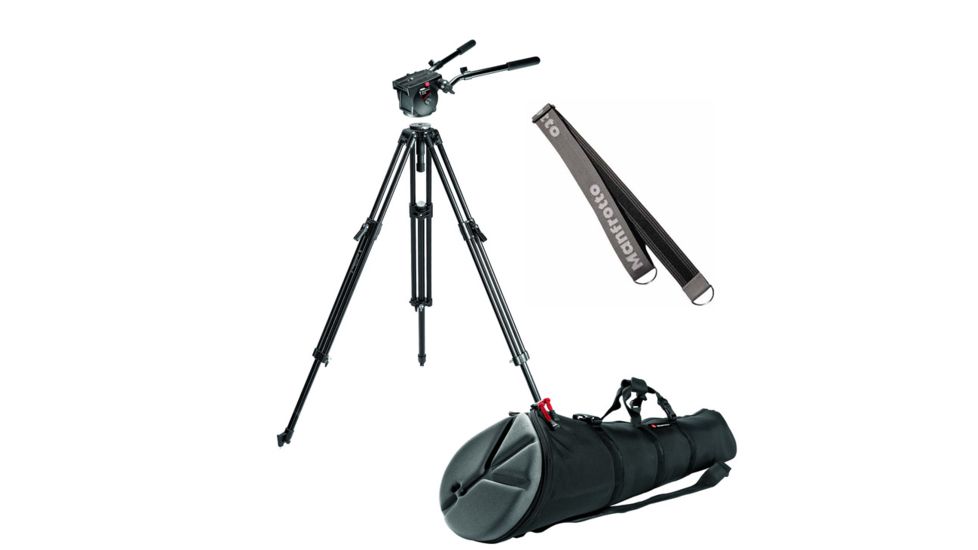 Manfrotto 3128 Tripod, 516 head, 3283 Strap and MBAG120P