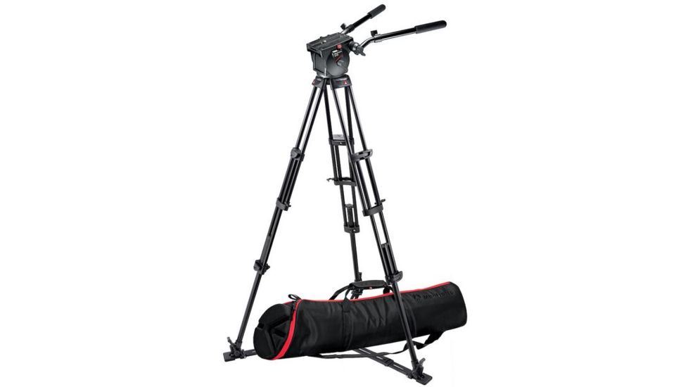 Manfrotto 516 Pro Fluid Video Head+545GB Pro Alu Video Tripod+MBAG100P 516,545GBK