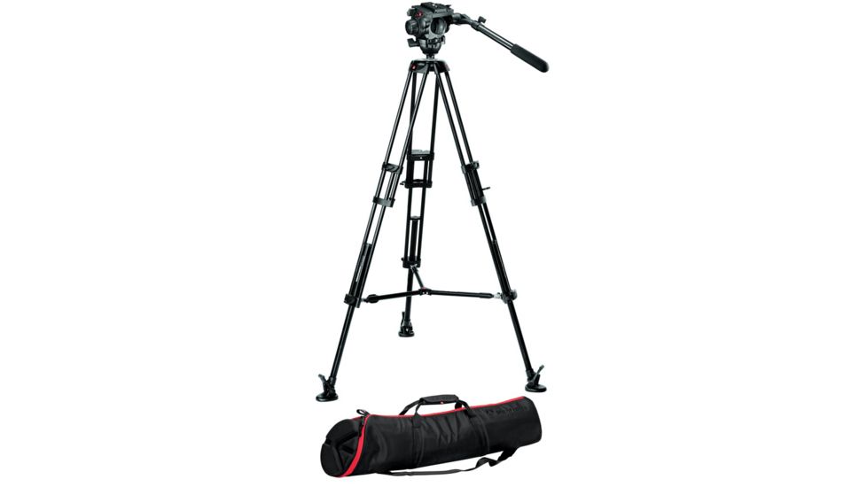 Manfrotto 546B Tripod with 519 Ball Head and 100PN Bag