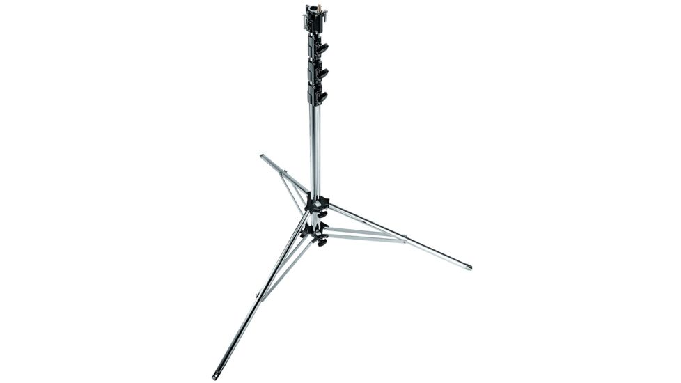 Manfrotto Bogen 15.6' Chrome Super Steel Stand W/leveling Leg 270CSU