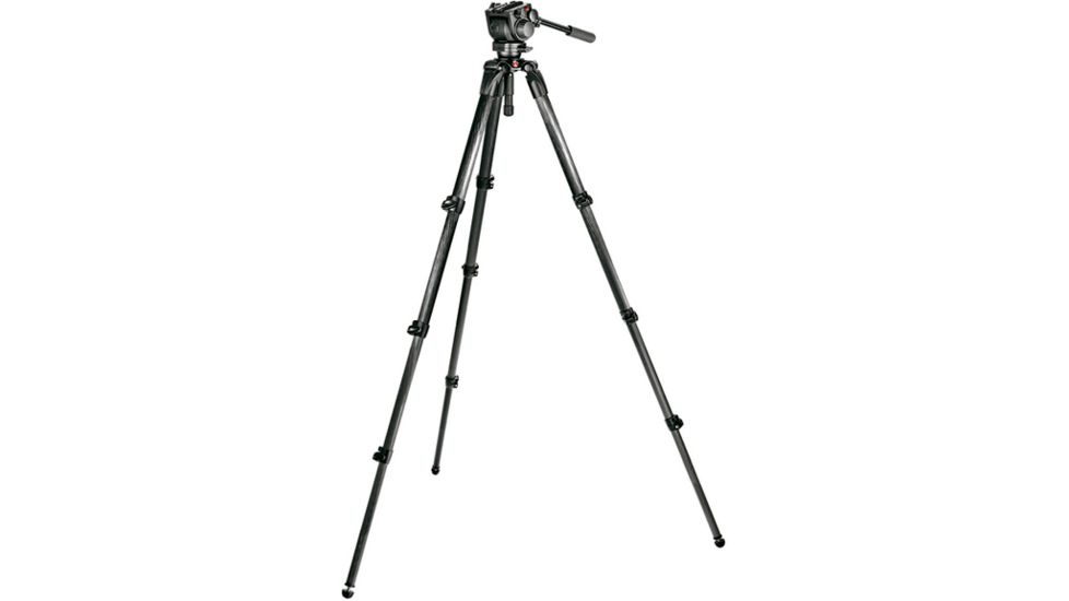 Manfrotto Bogen Manfrotto 519 Pro Video Head+536 CF Tripod+MBAG100PN 519-536K