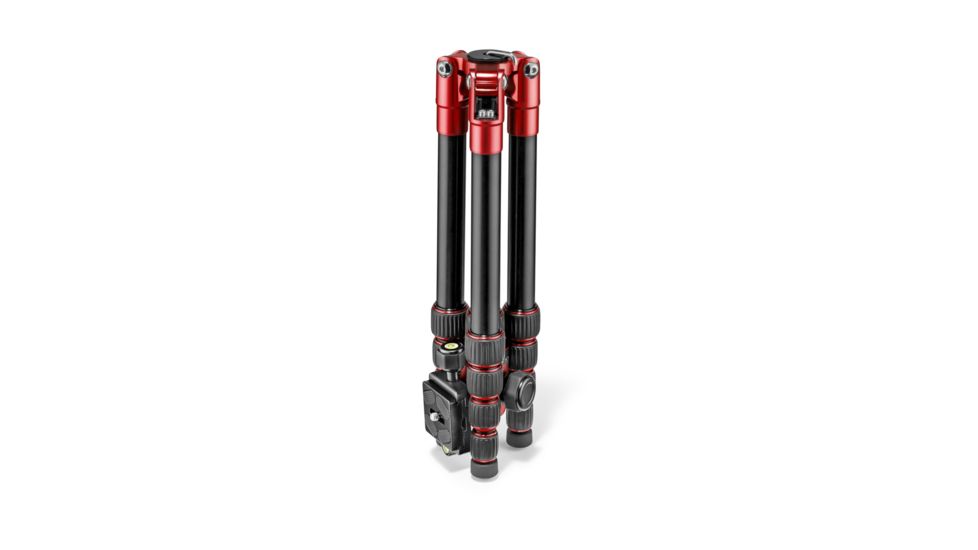 Manfrotto Element Traveller Tripod Small with Ball Head, Red, MKELES5RD-BH