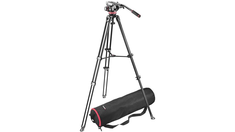 Manfrotto Video System Kit w/ Aluminum Twin Telescopic Tripod MVK502AM-1