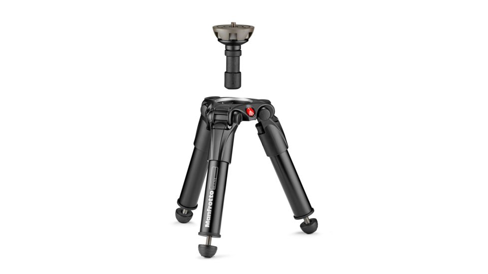 Manfrotto Virtual Reality Aluminum Base w/ Half Ball for Levelling, Black, MBASEPROVRUS