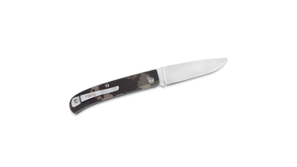 Manly Comrade CPM-154 Folding Knife, Digital Camo, Small, 01ML035