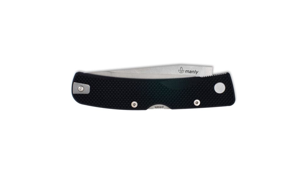 Manly Peak CPM154 Two Hand Folding Knife, Black, Small, 01ML023
