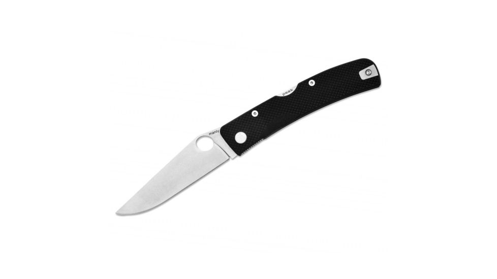 Manly Peak G10 CPM Folding Knife, Black, Small, 01ML014US