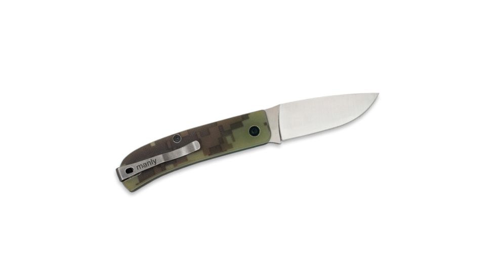Manly Wasp CPM-S90V Folding Knife, Digital Camo, Small, 01ML040
