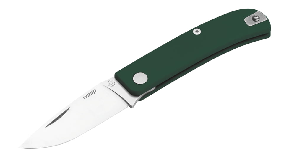 Manly Wasp CPM-S90V Folding Knife, Military Green, Small, 01ML039