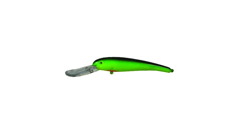 Mann's Smooth Body Stretch 25+, Floating/Diving Trolling Lure 8in, 2oz, Chartreuse/Green, SDRB686-2