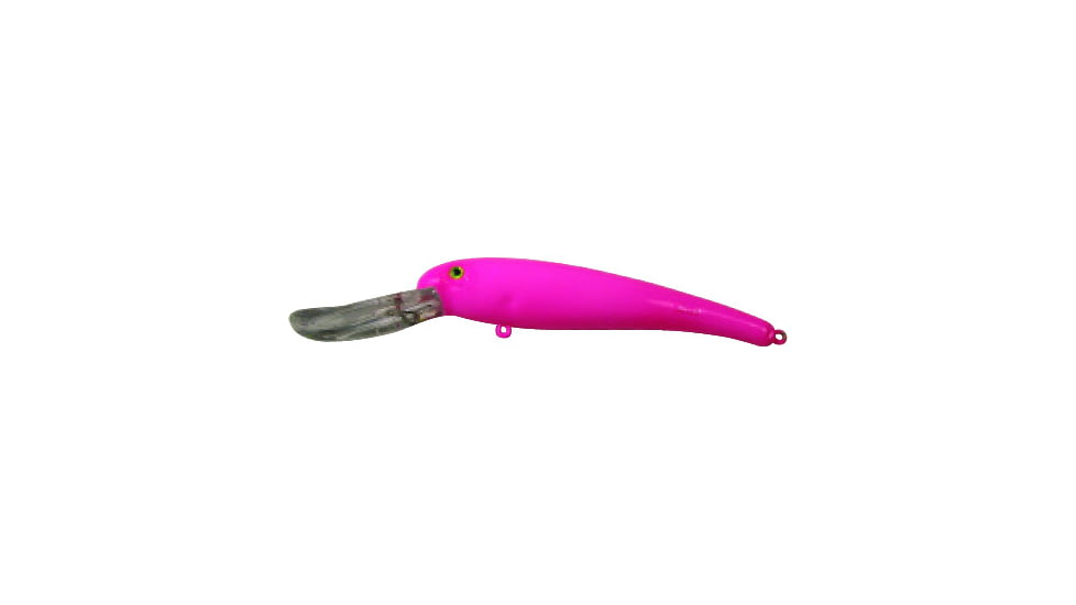 Manns Smooth Body Stretch 25+, Floating/Diving Trolling Lure 8in, 2oz, Pink, SDRB680-2