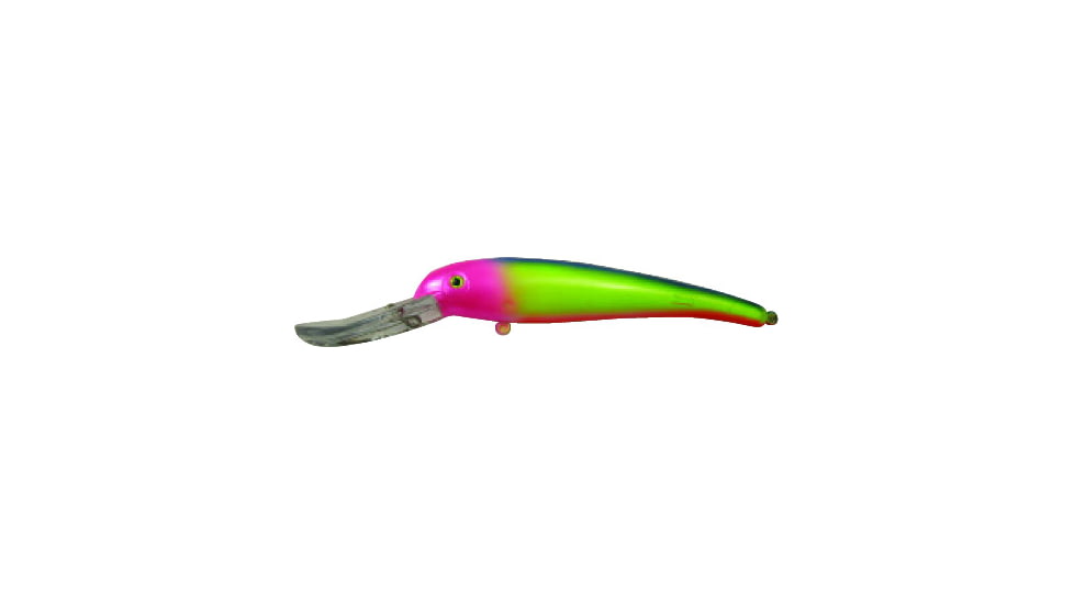 Manns Smooth Body Stretch 25+, Floating/Diving Trolling Lure 8in, 2oz, Rainbow, SDRB667-2