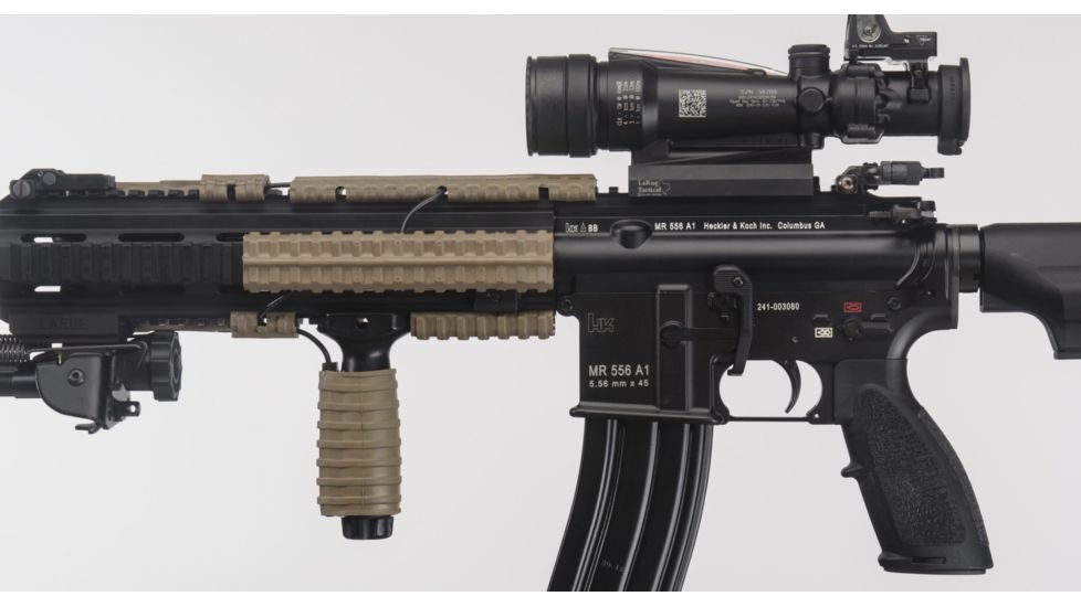 Manta Defense Low-Profile Wire Routing 6in Rail Guard, Flat Dark Earth M1091