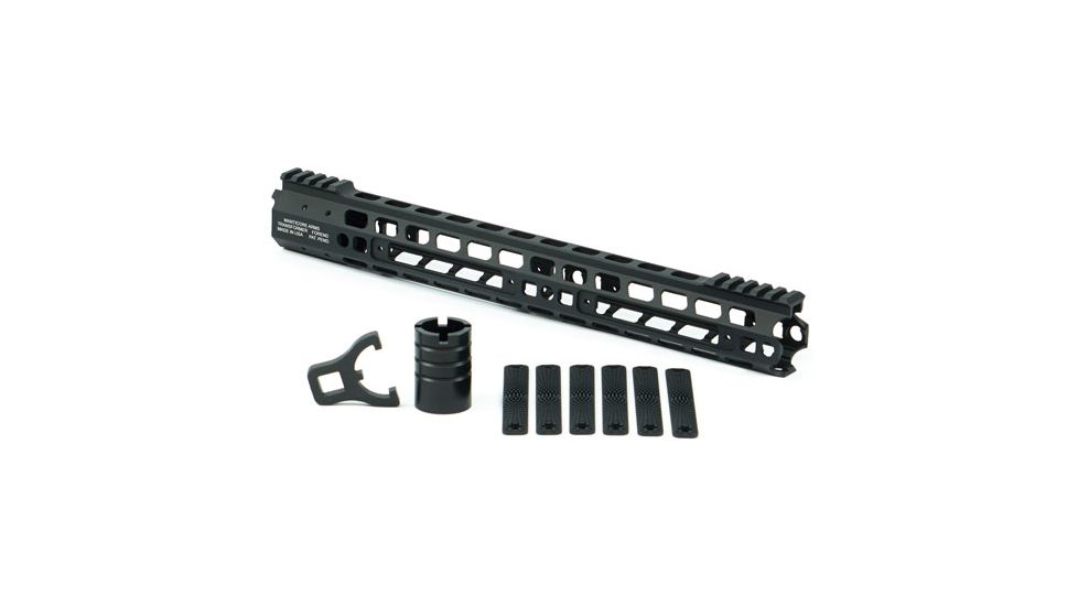 Manticore Arms Transformer Rail Gen II, w/ 6 Polymer Grip Panels, 15in, Black, MA-19350