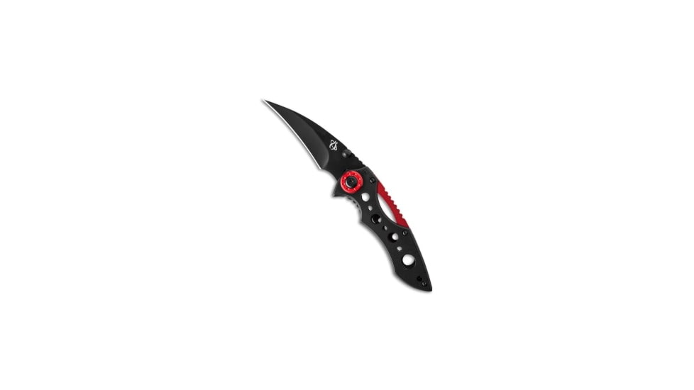 Mantis Mantis MR-1 Isosceles Frame Lock Knife 2.75" Black, Black, AUS-8, adult, BHQ-25477