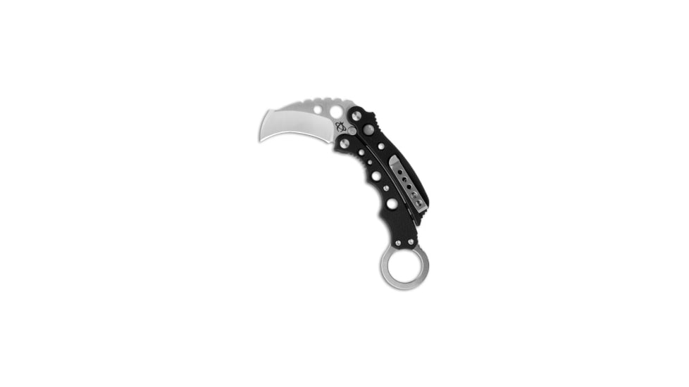 Mantis Mantis Vuja De Balisong Karambit Crossover Bali-Bit Knife 2&quot; Satin MK-4, Black, M-VX, adult, BHQ-14678