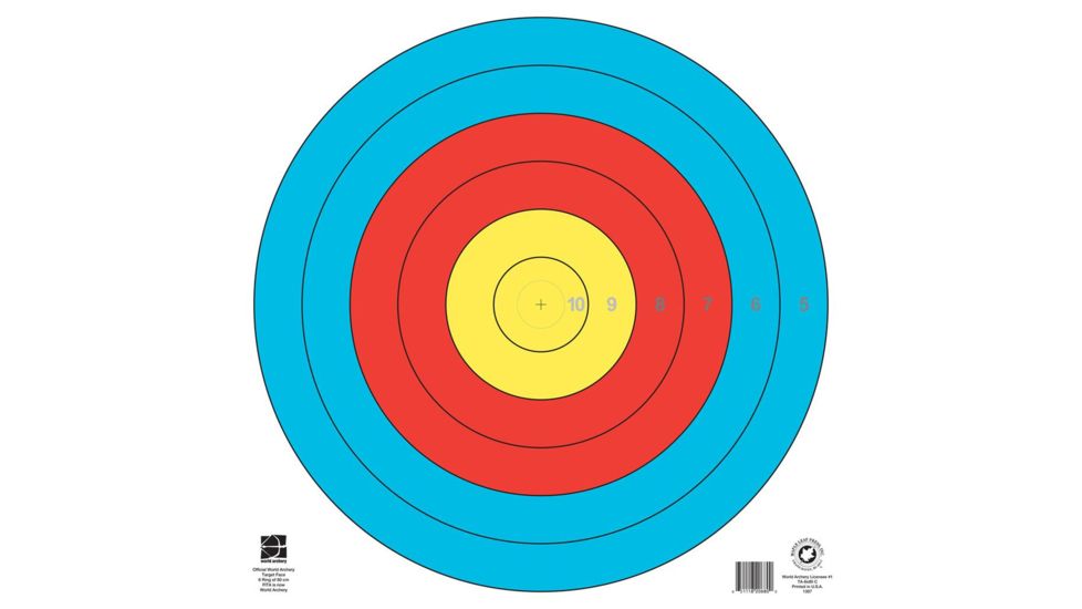 Maple Leaf Press FITA Target, 6-Ring 80 cm. 1 pk. TA-6X80C