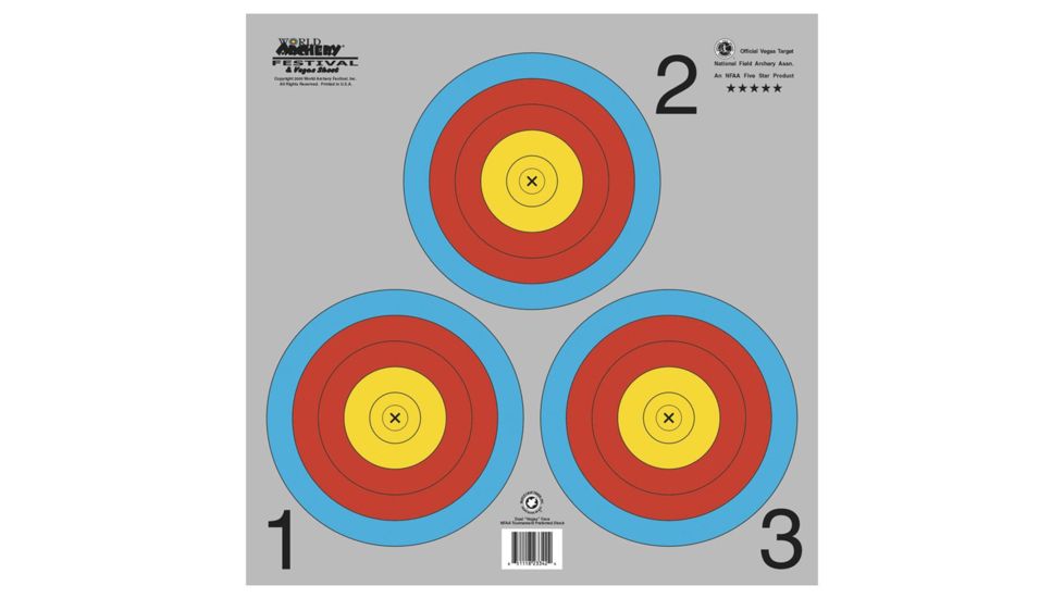 Maple Leaf Press NAA Vegas Target, 3-Spot 100 pk. TA3X40G