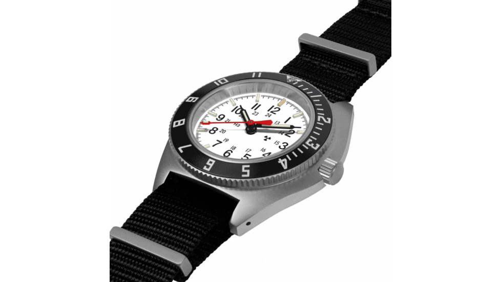 Marathon Arctic Steel Navigator Automatic Unisex Watches, 41mm, Sapphire, Nylon Defstan Strap, Black, WW194029SS-0503