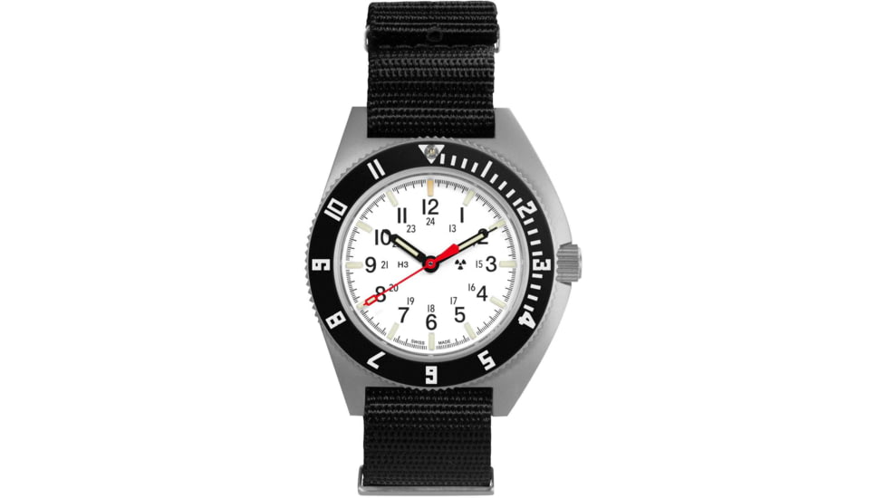 Marathon Arctic Steel Navigator Automatic Unisex Watches, 41mm, Sapphire, Nylon Defstan Strap, Black, WW194029SS-0503