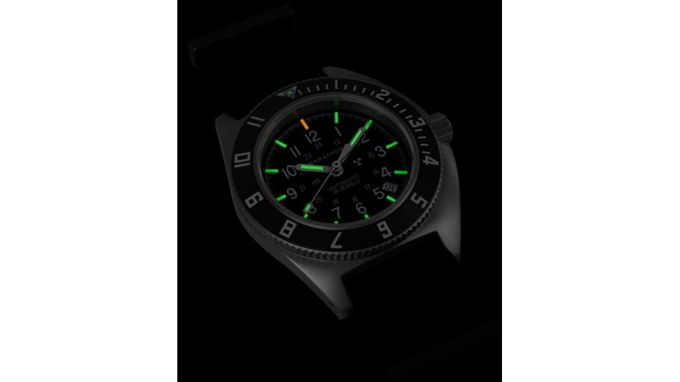 Marathon Auto SSNAV-D on Defstan Watch, Black, 41mm, WW194029SS-0103