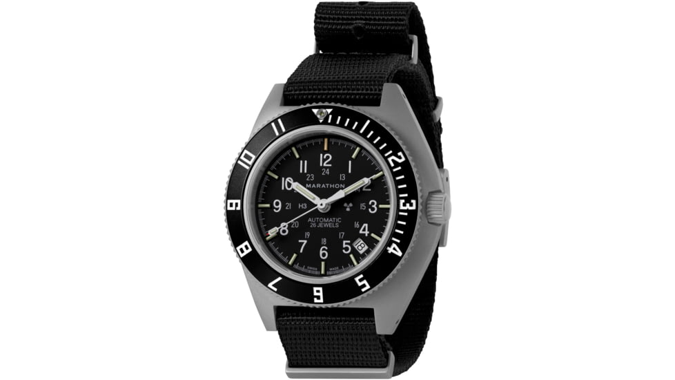 Marathon Auto SSNAV-D on Defstan Watch, Black, 41mm, WW194029SS-0103