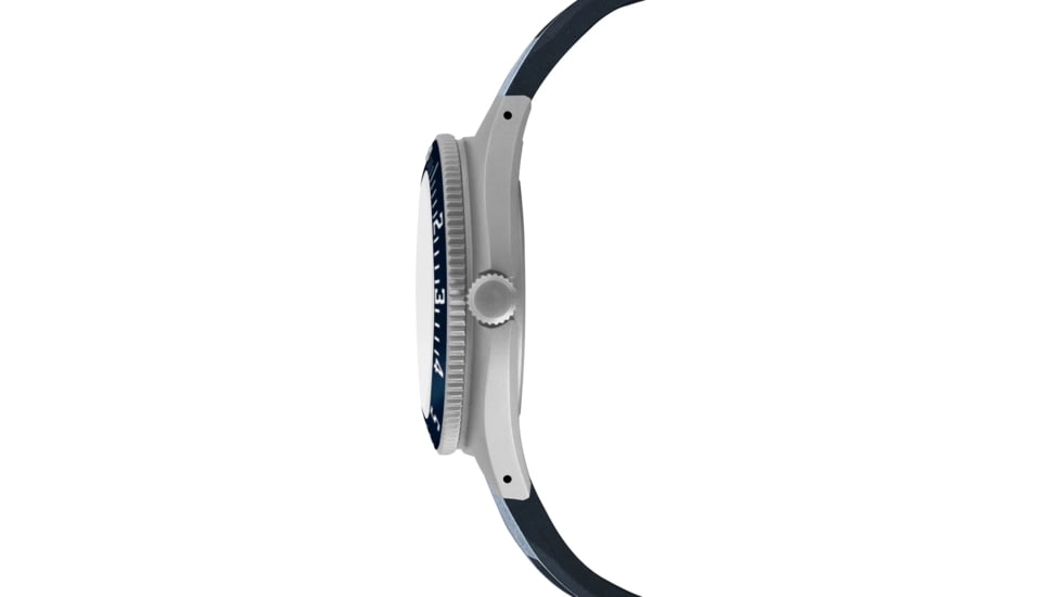 Marathon Navigator Unisex Pilot's Quartz w/ Date Blue Yonder SSNAV-D Watch, 41mm, Bi-Directional, Blue, FKM Rubber, WW194013SS-1301